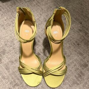Zara Women's Lime Strappy Heels